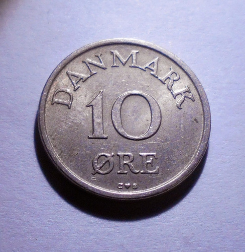 Dinamarca 10 Ore 1956 - Frederik Ix - Km#841.2 - Joya !!!