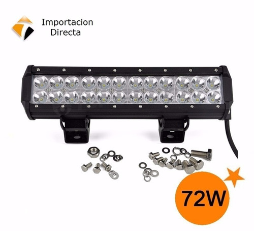 Led Barra 72w Epistar Neblinero, Moto, 4x4, Atv, Autos