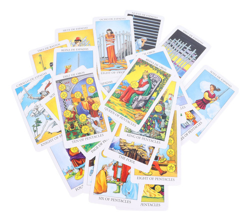 Tarot Rider Waite Versión En Español Con Papel Recubierto