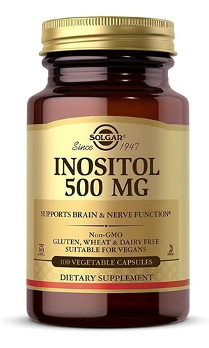 Inositol 500 Mg - Solgar - Unidad a $1659