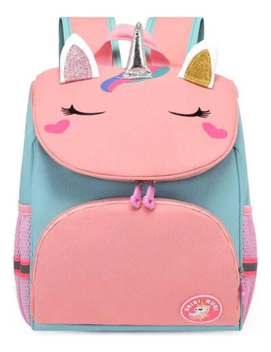 Mochila Kids Unicornio 3d Para Jardín 