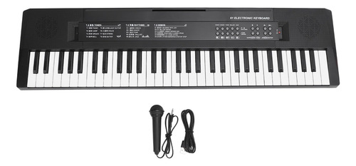 Teclado Electrónico Portátil De 61 Teclas Para Niños Color