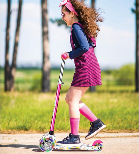 Scooter Patin Del Diablo Colores Niños Y Niñas 3 Llantas Color Verde