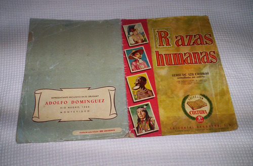 Razas Humanas Album De Figuritas Editorial Bruguera.1956.