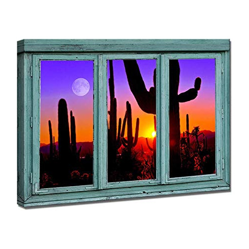 Impresiones De Lienzo Retro Grandes Estilo Ventana Vint...