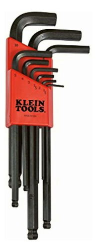 Klein Tools Blmk10 Juego De 9 Llaves Hexagonales Con Punta