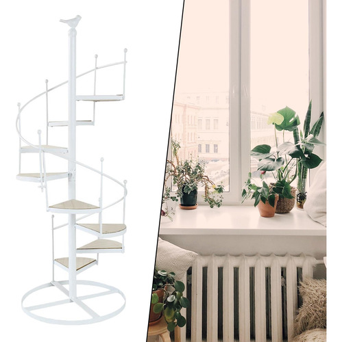 Soporte Para Plantas De 8 Capas Con Forma De Escalera,
