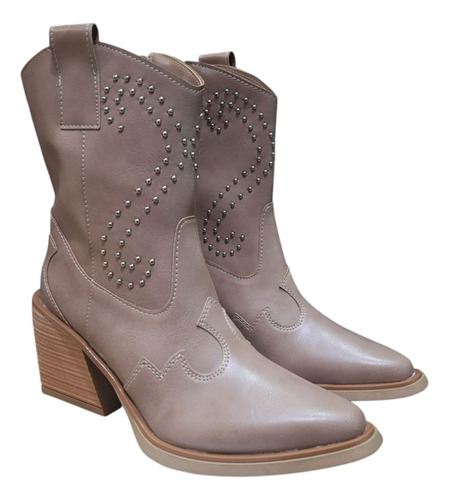 Botas Texanas Mujer Luna Chiara Caña Media Tachitas Gina