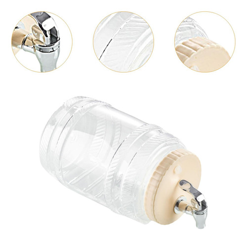 3.5l Icened Beverage Dispenser Chalttle Sem Suporte Branco