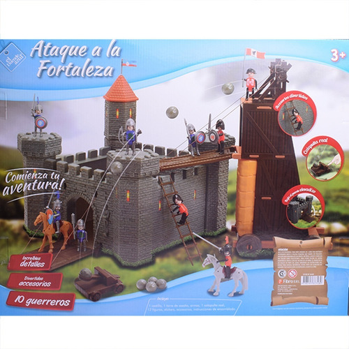 El Duende Azul Ataque A La Fortaleza Medieval 10fig Jlt 6445