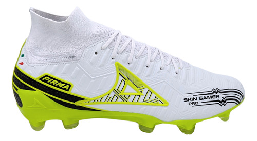 Zapato De Futbol Pirma, Profesional Mod 3030, Blanco Verde