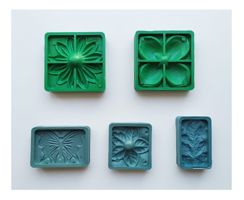 Imagen 2 de 5 de Moldes Para Flores Con Goma Eva Frisadores Frisador Set X 5