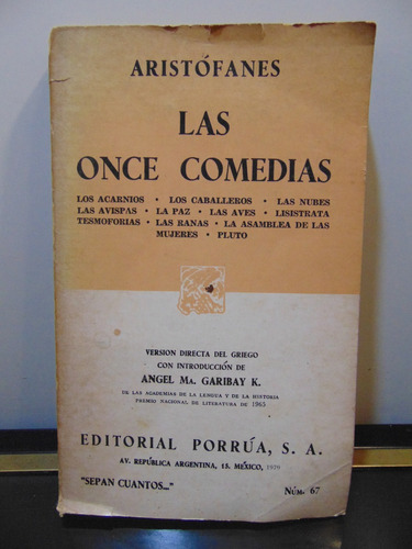 Adp Las Once Comedias Aristofanes / Ed. Porrua 1979