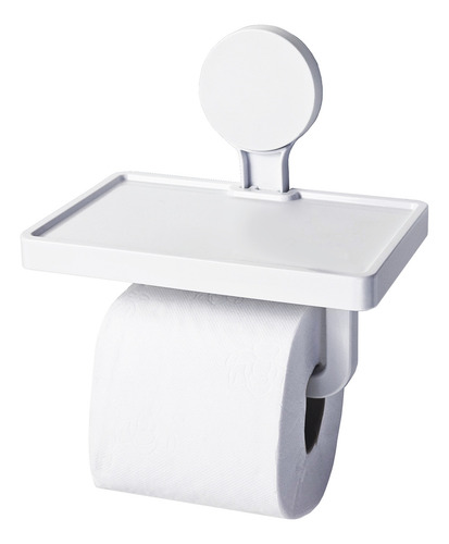 Suporte Papel Higiênico Porta Lenço Celular Banheiro Branco