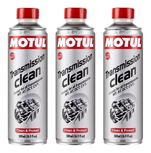 Kit Spray Limpeza Transmissão Motul Clean 3 Unid 500ml 