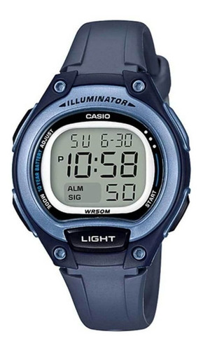 Relógio Casio Feminino Digital Azul Lw-203-2avdf