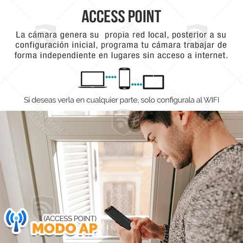 Camara Wifi Ip Mini Domo Espia Video Full Hd Seguridad Dvr Inamabrica Vigilancia Remota App Celular Vision Nocturna