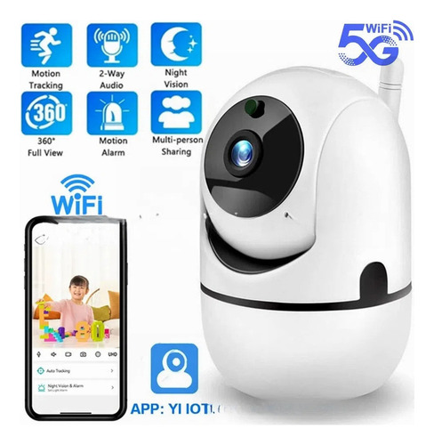 Câmera Ip Doméstica Inteligente, 2,4 G/5g, 1080p, Yi Iot
