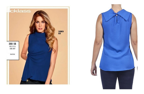 Blusa Azul Rey Cklass 366-56 Oferta