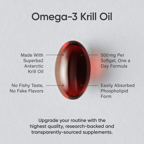 Aceite De Krill Antártico Con Omega-3s Epa Y Dha + Astaxanti