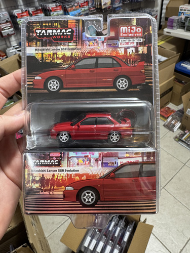 Tarmac Mitsubishi Lancer Gsr Evolution Mijo Exclusives 1/64 Color Bordó