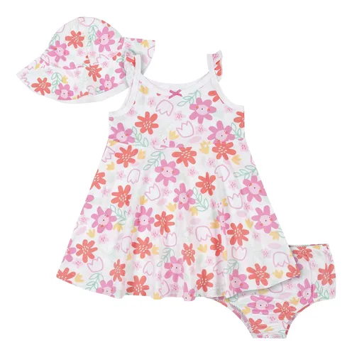Conjunto De Ropa Gerber Para Bebés Y Niñas, Vestido De Veran
