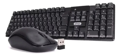 Kit Teclado E Mouse 2.4ghz Wireless Sem Fio Pc Notebook Mac