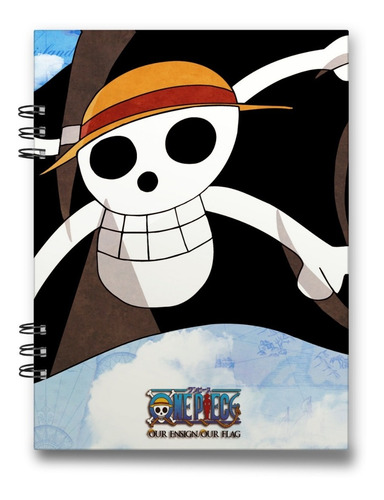 Imagen 2 de 10 de Cuaderno Anime One Piece 15x20 Cms 100 Hojas