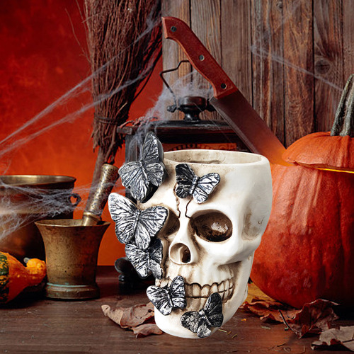 Lápiz Decorativo Con Forma De Calavera Para Fiestas Espeluzn