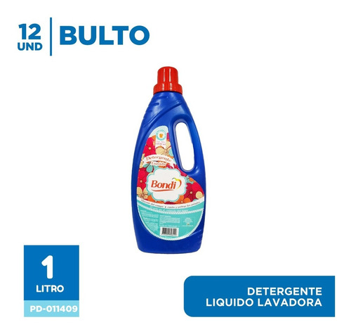 Detergente Liquido Bondi X 1000 Ml Bulto (12)