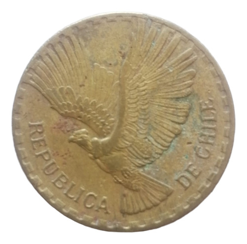 Moneda 5 Centimos Bronce 1964 (cóndor Alado) Chile (Usado)