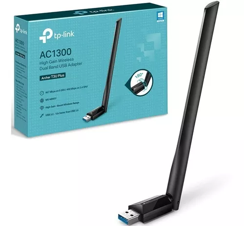 TP-Link Archer T3U Plus Adaptador USB Wifi para PC AC1300Mbps Adaptado