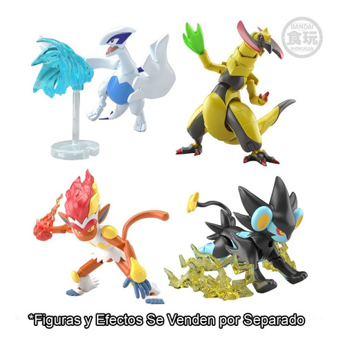 Efectos Haxorus Lugia Luxray Infernape Shodo Pokemon Bandai (Usado)