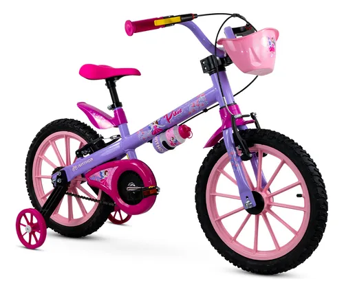 Bicicleta Infantil Nathor Aro 16 Pixie 2 Com Rodinhas
