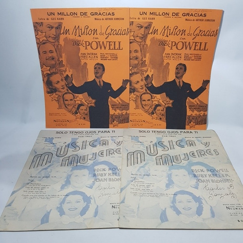 Imagen 4 de 5 de Antiguas Partituras Fox Trot 1930 / 1940 Lote X 14 Mag 57567