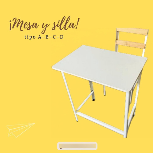 Mesa Y Silla Escolar 