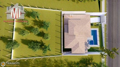 Imagem 3 de 18 de Linda Chácara Em Condomínio, Projeto Na Planta, Com 3 Dormitórios, Piscina, À Venda, 1000 M² Por R$ 570.000 - Terras De Santa Fé - Pinhalzinho/sp - Ch0941