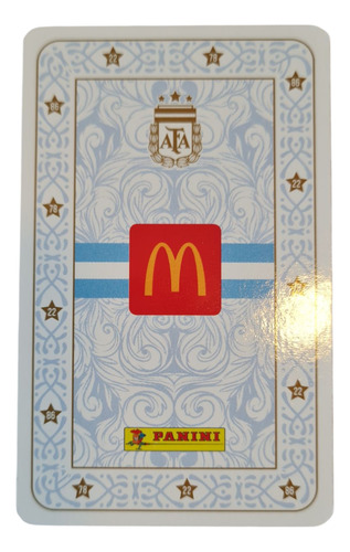 Mazo De Cartas Campeones Del Mundo 2022 Mcdonalds Panini Blanco Argentina Campeón Del Mundo Español