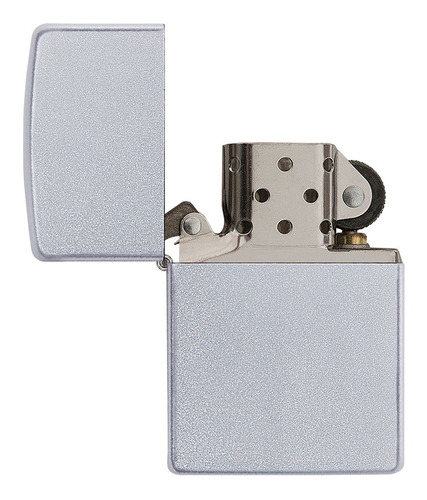 Imagen 2 de 10 de Zippo Lighter Encendedor Satin Chrome + 6 Piedras