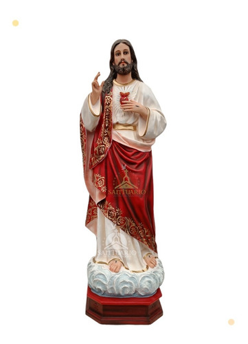 Imagen Grande Del Sagrado Corazón De Jesús 130 Cm