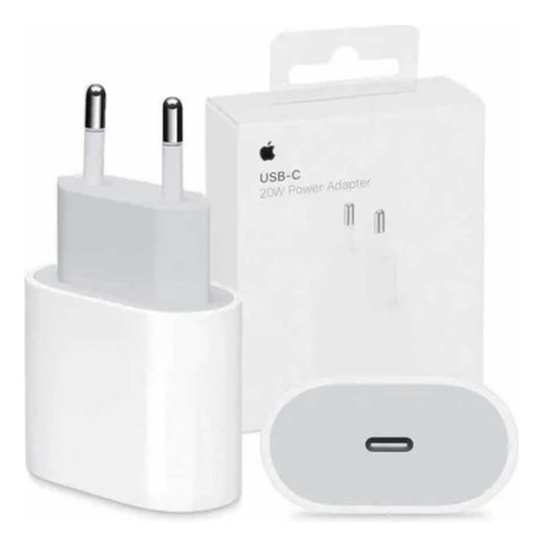 Carregador Fonte Apple 20w iPhone X 11 12 13 14 Cor Branco