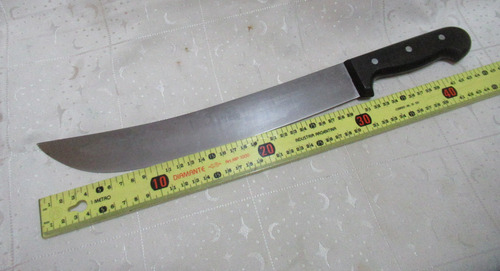 Gran Cuchillo Acero Alemán Solingen Cutlery Germany (15650) Plateado (Usado)