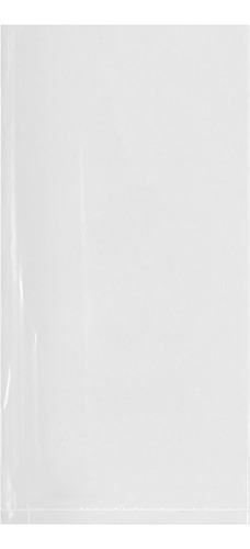 Plymor Flat Open Clear Plastic Poly Bags, 1.25 Mil, 4  X 8  