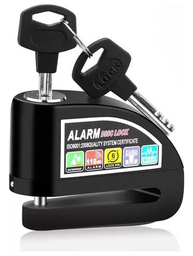 Candado De Disco Con Alarma Para Moto