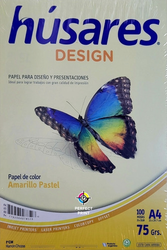 Resma Husares Color A4 75g 100 Hojas Design Colores Pastel