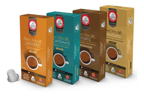 Kit Cafe Italiano En Capsulas Sin Tacc Compostables Gift Box