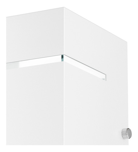 4x Arandela Externa Luminária 2 Frisos 2 Fachos Branco Alumínio + Led G9 Branco Quente 5w Mf115 Mega Forte Iluminação
