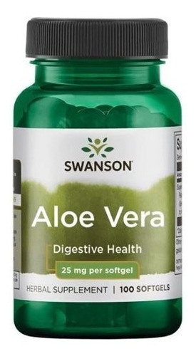 Aloe Vera Swanson 25mg/100 Softgels.-