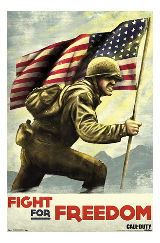 Call Of Duty: Wwii Fight Wall Poster, 22.375 X 34, Ver...