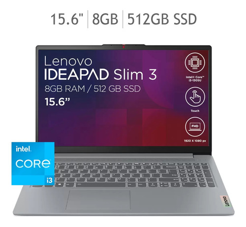 Lenovo Ideapad Slim 3 Laptop 15.6 Hd I3 8gb 512gb Ssd Msi